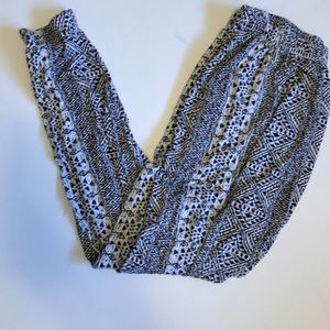 Tribal print baggy pants.